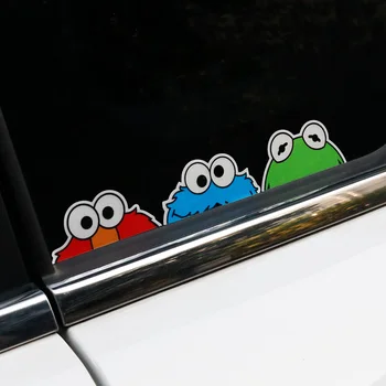 Noizzy Desene Animate Cu Ochiul Familie Dulap Copii Distractiv Drăguț Auto Autocolant Auto Decal Vinil Reflectorizant Parbriz Spate Tuning Auto-Styling