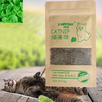 1 Pachet Natural Premium Catnip Bovine Iarbă 10g Aroma mentolata Pisica Amuzant Jucărie animale de Companie de Curățare Dinți Dropshipping