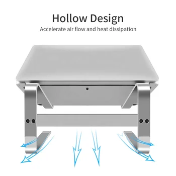 Ergonomic Disipare a Căldurii Stand de Laptop din Aliaj de Aluminiu Desktop Notebook Holder Anti-alunecare Laptop Riser 6mm De la 10 la 18 inch