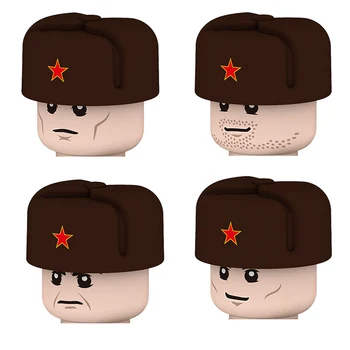 WW2 Militare din Uniunea Sovietică Soldați Cifre Blocuri de Voluntari ruși Două Arme de Culoare Arme, Piese de Mini Cărămizi de Jucărie