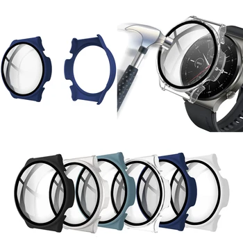 Greu Marginea Plin cu Ecran Protector de Sticlă Cazul Shell Cadru Pentru Huawei GT 2 Pro Watch/GT2 Pro Smartwatch Bara de protecție de Protecție Acoperă