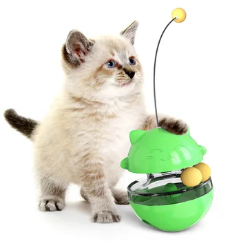 Câine de companie pisica pahar scurgeri de produse alimentare de jucarie pisica amuzant polul alimentator jucarie auto-play, educație interactivă pisică jucărie animal de casă supplies