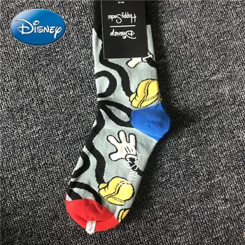 Disney Trendy Cuplu Frumos Picior Ciorapi Mickey Minnie de sex Masculin și de sex Feminin Mid-Sosete