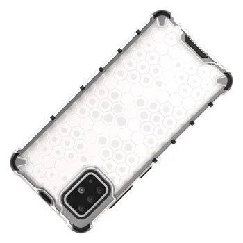 Caz de telefon Pentru Samsung Galaxy A71 A51 A10 A30 A40 A50 A70 A20S A10S A50S A30S 4G A41 A70E Transparent Fagure de miere Protector de Acoperire