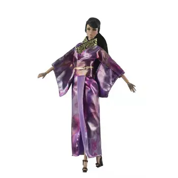 Cosplay 1/6 BJD Accesorii Japoneză Halat Kimono Tradițional Rochie Pentru Papusa Barbie Haine Lungi Yukata Costum de Păpuși DIY Jucărie