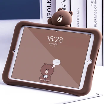 Copii de Caz pentru iPad 7/10.2 Silicon Moale Copil Minunat Stand husa pentru Ipad 8 9.7 inch 2018 Mini 5 4 3 2 Air 2 6th2020
