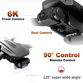 KCX RG101 Camera Drone 6K GPS Auto reveni la 1,2 KM Distanta 5G WiFi FPV Imagine în Timp Real fără Perii Quadcoper Dron Profesionale