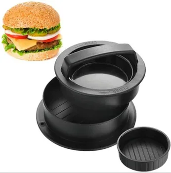 Runda De Presa Hamburger Hamburger Plastic Filtru Pentru Carne De Vita Grill Patty Burger De Presă Mucegai Instrument De Bucatarie