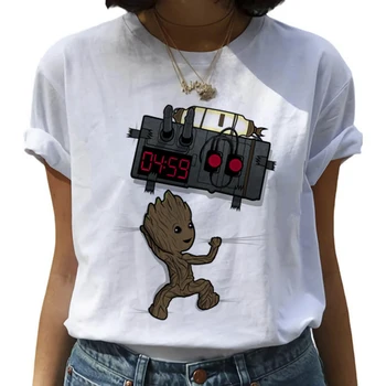 Copil nou Groot Harajuku Kawaii Tricouri Femei eu Sunt Groot Ullzang Amuzant de Desene animate T-shirt ' 90 Grunge Tricou de Moda de Top Teuri de sex Feminin