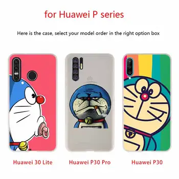 MLLSE Doraemon Caz Silicon TPU Moale Capacul Pentru Huawei P30 P40 P20 Pro P10 P9 Lite P Inteligente Z 2020