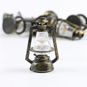 1:6 1:12 Scară Retro Lampă Cu Ulei Păpuși Miniaturale De Mobilier Jucarie Camera De Zi Accesorii De Gradina Din Lemn Bancă În Parc Lampă De Stradă