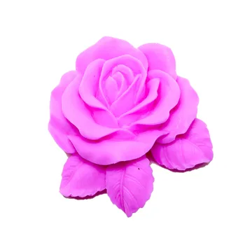 Cu frunze de trandafir Tort de mucegai silicon decorare tort instrumente de zahăr ambarcațiuni de flori AA004