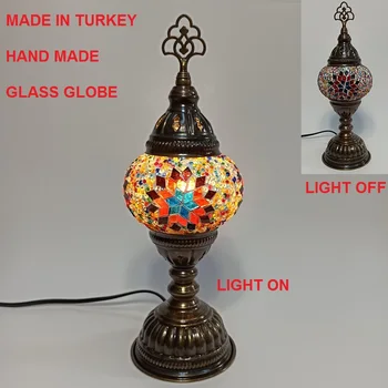 Turcă mozaic Lampă de masă original art deco, REALIZATE manual lamparas de mesa mozaic de Sticlă romantic patul de lumină de realizate în Turcia