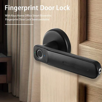 Amprentă de Blocare a Ușii Mâner USB Reîncărcabilă Anti-Furt Inteligent Electric Biometrice de acces fără cheie de Securitate de Intrare cu 2 Chei Smart Home
