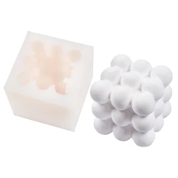 Silicon Magic Ball Lumânare Mucegai Multistrat Mingea Cub Lumanare Aromatherapy, Trusă de Rășină Mucegai Europene de BRICOLAJ Fondant Instrumente