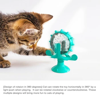 Interactive Jucărie Pisica Trata Scurgeri Rotativ Volan de Jucarie pentru Pisici Pisoi Câini Produse pentru animale de Companie Accesorii