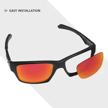 Firtox Adevărat Polarizate Îmbunătățită Lentile de Înlocuire pentru Oakley Jawbone Ventilat ochelari de soare (Obiectiv Numai)-Portocaliu Roșu Oglindă