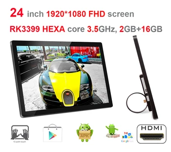 HEXA core 24 inch Android7.1 atingeți Toate într-un singur pc(RK3399, 3.5 GHz, 2GB DDR3, 16GB flash nand, 2.4 G/5G wifi, 100m/1000m ethernet)