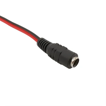 5.5 x 2.1 mm DC Feminin Conector de Cablu 5.5*2.1 mm Mufa de Alimentare DC la Aligator Clipuri Crocodil Electric Clip cu Rosu Negru linie dreaptă