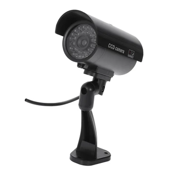Pretinzând Contrafăcute CCTV aparat de Fotografiat Cam Imitație Roșu LED-uri Impermeabil Interior / Exterior de Securitate Acasă