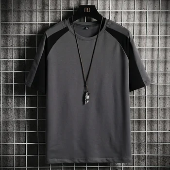 Vara Noi Barbati Tricouri Solid Mozaic De Sex Masculin Casual Pierde T-Shirt Hip Hop Streetwear Mens Jumătate Slevees Topuri Tricou Haine