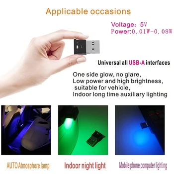 USB Mini LED RGB Lampă Ambientală Atmosfera Inteligent Lampa de Noapte pentru Acasă Decorare 28GE