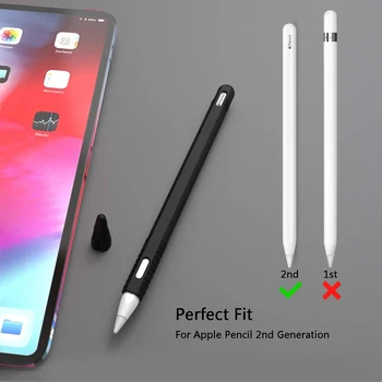 Pentru Apple Pencil 2 Caz Moale de Silicon, Suport Stylus Pen Acoperire Compatibil Pentru Ipad Tableta Touch pen Caz de Protecție 2018 2020