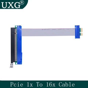 1X LA 16X Flexibile de Extensie PCI Express de la 1 la 16 X Adaptor PCI-E Riser Card Extender Cablu de înaltă calitate pentru Bitcoin Miner