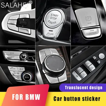 Masina Creșterea Fereastra Multimedia Butonul de Autocolante Autocolante Decorare Pentru BMW, Noul Seria 5 525li 530li X3 Auto Accesorii de Interior