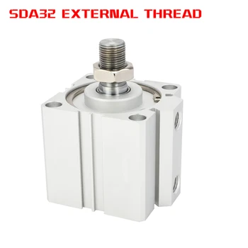 SDA32*5x10-15-20-25-30-35-40-50-SB Mici Pătrate Subțiri Aer Pneumatic Compact Cilindru Exterior Dinti