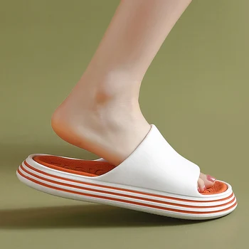 Vara pista papuci de femei pantofi de designer exterior EVA în aer liber îngroșat unic papuci de sex masculin non-alunecare de plaja piscina sandale