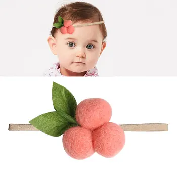 Copilul arc de păr trupa copii foto roz hairband fără urmă bentita handmade non-țesute flori arc Fete Accesorii de Par
