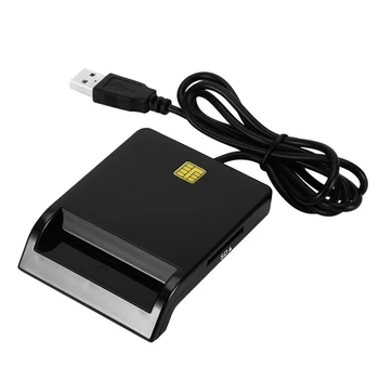 USB 2.0 Smart Card Reader de Calitate Superioara Iscusit Fabricarea de DNIE ATM CAC IC ID-ul Băncii SIM TF Card SD Windows Linux