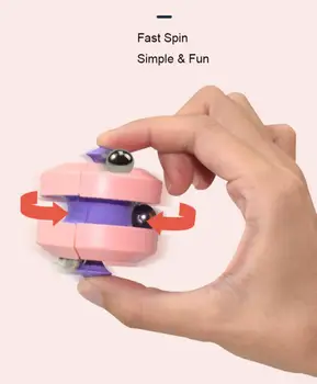NOI Degetului Anti-stres Spiner Distractiv Șirag de mărgele de Birou Creativ Deformare Antistres Pentru Mână Frământa Spinner Pinball Track Top Jucarii