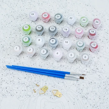 Gatyztory Flori și Păsări Imagine DIY Pictura De Numere HandPainted Pictura in Ulei pe Panza de Colorat Decor Acasă