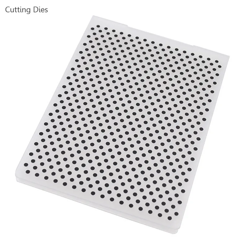 Rotund Puncte Tipărite Plastic Relief Folder Pentru Album DIY Instrument Card de Plastic Șablon Carte de Timbru a Face Decor Consumabile
