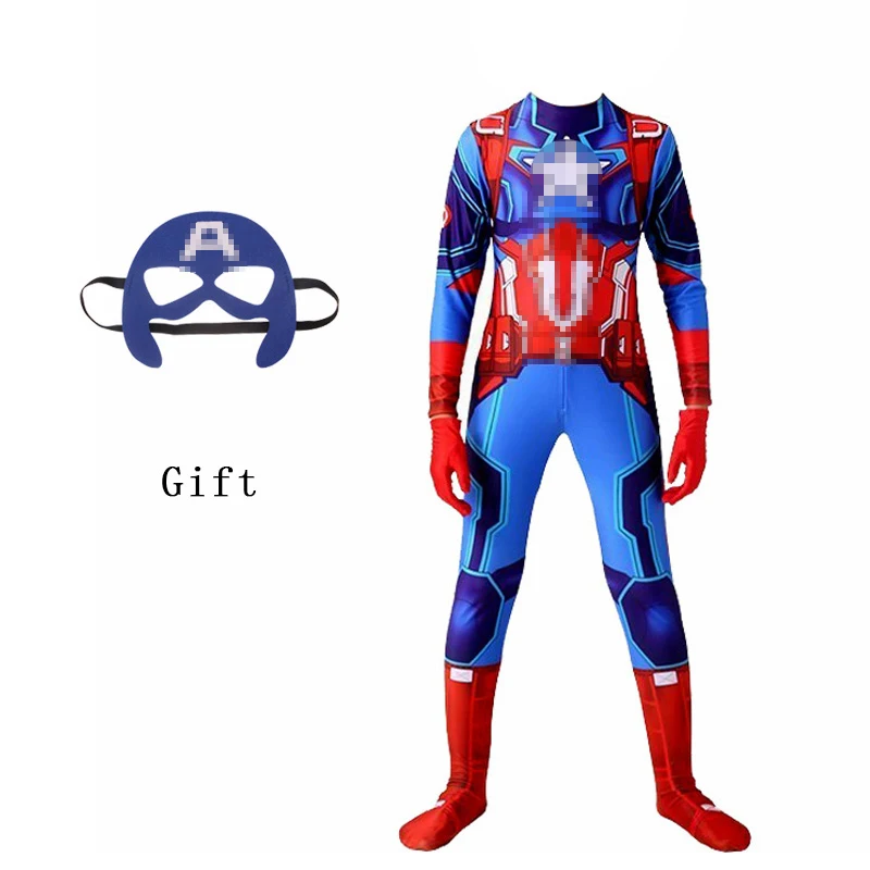 Costume de Halloween Superboy Copii Liderul Echipei Americane Cu Masca de Cadouri de Crăciun pentru Copii Film Cosplay Pentru Băieți și Fete S-2XL