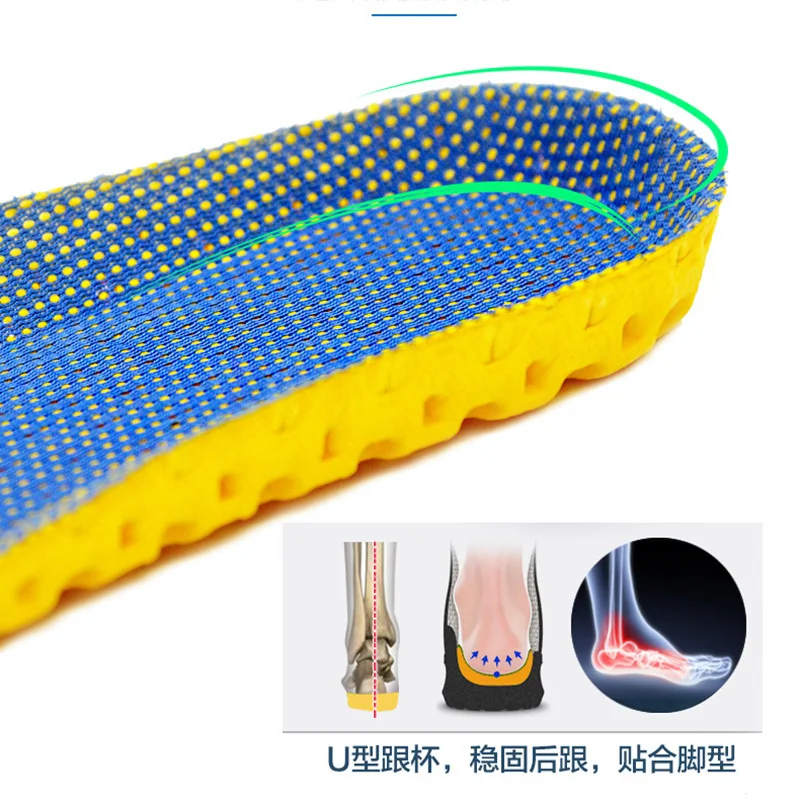 2 BUC Semele Ortopedice Spuma de Memorie Sport Suport Introduce Femeie Pantofi pentru Bărbați Tălpi de Picioare Pad Ortezare Respirabil Funcționare Perna