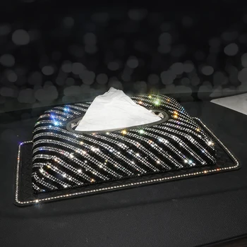 Masina Cutie de Tesut Stras Floare de Cristal Auto Țesut Titularul Bloc de tip Multi-funcția Țesutului Caseta de Styling Auto Diamante Acoperi
