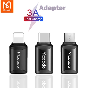 Mcdodo 3A Adaptor OTG USB Tip C la Lightning la USB Micro Sincronizare Încărcător Pentru iphone Samsung Redmi Android Încărcare Date Converter