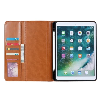 Piele Flip-Caz pentru iPad 10.2 7 8 2019 2020 Aer 2 3 4 4 Pro 9.7 10.5 11 5 6 2017 2018 Afaceri Inteligente, Tablet Shell