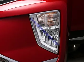 Pentru Mitsubishi ECLIPSE CRUCE 2018 2019 ABS Cromat lămpii de Ceață Față Lampă Capac Ornamental de Turnare Bezel Ornat Autocolant