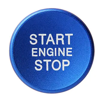 2 buc/set aliaj de aluminiu Albastru Motor Start-Stop Push Buton Comutator Capac Inel de Garnitura Pentru VW Golf 7 MK7 GTI R Jetta CC Arteon