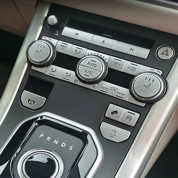 Pentru Land Rover Range Rover Evoque 2012-18 styling Auto din Aliaj de Aluminiu Masina de Argint Aer Condiționat Butonul Autocolant Accesorii Auto