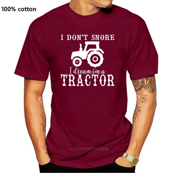 Mens Cântec nu t Sforăi Vis eu M Tractor Funny T-Shirt Fermier