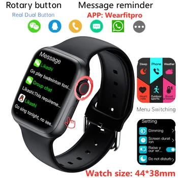CHYCET 2021 Inteligent Ceas Original IWO HW22 Plus Seria 6 Ceas 44mm Cadran Apel DIY Fețele Smartwatch Bărbați Femei Pentru Android IOS