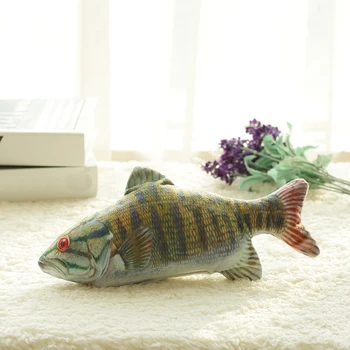 3D Formă de Pește Pisică Jucărie de Pluș Moale Pisoi Interactive, Cadouri Catnip Umplute Perna Papusa de Simulare Joc de Pește Jucărie Pentru animale de Companie