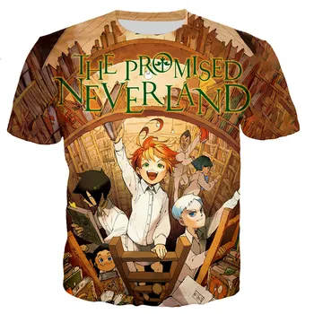 Promis Neverland Tricou Barbati/femei 3D Imprimate T-shirt Casual Stil Harajuku Tricou Streetwear Topuri