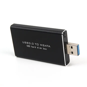 MSATA la USB 5Gbps USB 3.0 SSD mSATA Cabina de USB3.0 la mSATA Cazul Hard Disk Adaptor M2 SSD HDD Extern Mobile Cutie ASM1153E