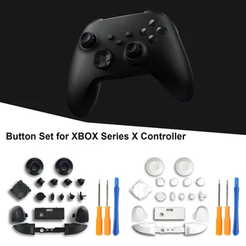 Complet nou Set de Butoane Cu o Surubelnită Kit potrivit Pentru XBOX Seria X Controller Accesorii de Înlocuire Anti-zero Silicon Butoane
